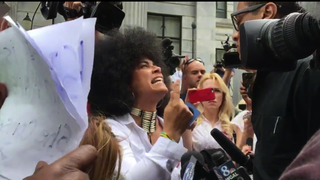 Cosby Accuser Lili Bernard Confronts His Supporters, Tells Them 'God Bless You'
